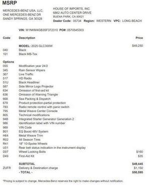 2025 Mercedes-Benz GLC 300 Base