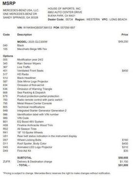 2025 Mercedes-Benz GLC 300 Base