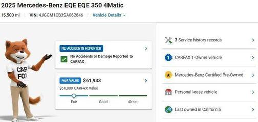 Selenite Grey Metallic 2025 Mercedes-Benz EQE 350 4MATIC