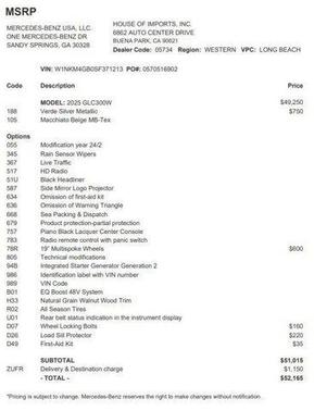 2025 Mercedes-Benz GLC 300 Base