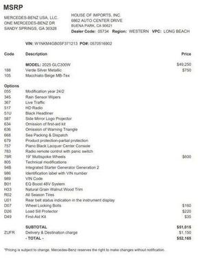 2025 Mercedes-Benz GLC 300 Base