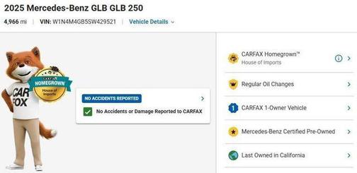 Night Black 2025 Mercedes-Benz GLB 250 Base