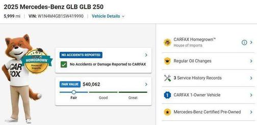 Night Black 2025 Mercedes-Benz GLB 250 Base