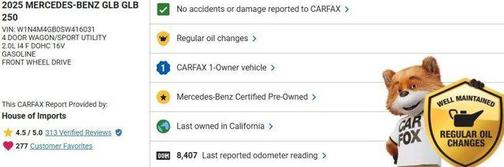 2025 Mercedes-Benz GLB 250 Base