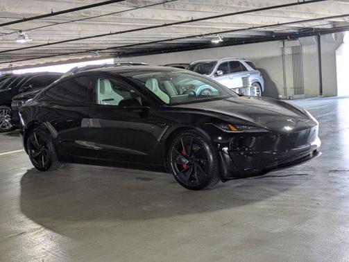 Solid Black 2024 Tesla Model 3 Performance