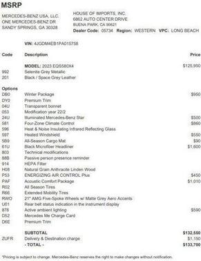 2023 Mercedes-Benz EQS 580 4MATIC