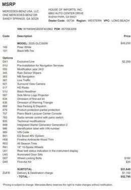 2025 Mercedes-Benz GLC 300 Base