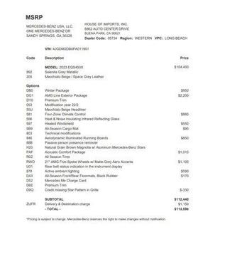 2023 Mercedes-Benz EQS 450 4MATIC