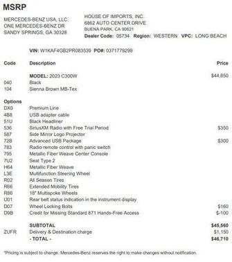 2023 Mercedes-Benz C-Class Sedan