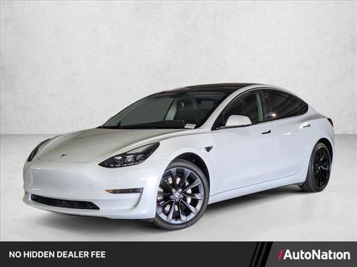 Pearl White Multi-Coat 2022 Tesla Model 3 Long Range