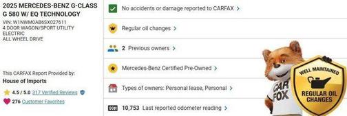 2025 Mercedes-Benz G-Class G 580e