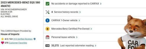 2023 Mercedes-Benz EQS 580 4MATIC