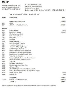 2025 Mercedes-Benz GLC 300 Base