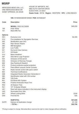 2025 Mercedes-Benz GLC 300 Base