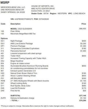 2023 Mercedes-Benz GLE 450 4MATIC