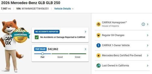 Polar White 2026 Mercedes-Benz GLB 250 Base