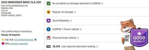 2023 Mercedes-Benz CLA 250 Base