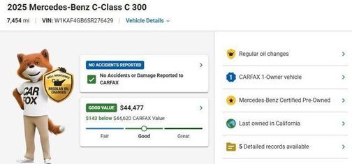 Black 2025 Mercedes-Benz C-Class C 300