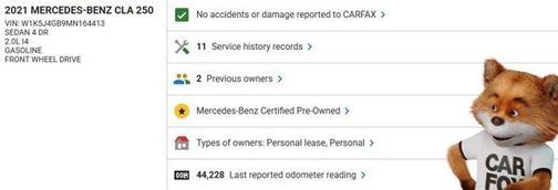 2021 Mercedes-Benz CLA 250 Base