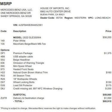 2022 Mercedes-Benz GLE 350 4MATIC