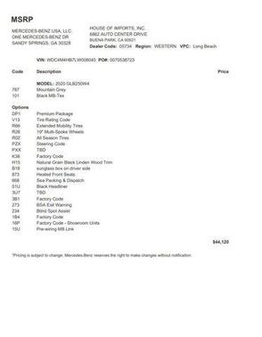 2020 Mercedes-Benz GLB 250 4MATIC