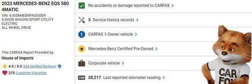 2023 Mercedes-Benz EQS 580 4MATIC