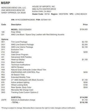2023 Mercedes-Benz EQS 450 4MATIC