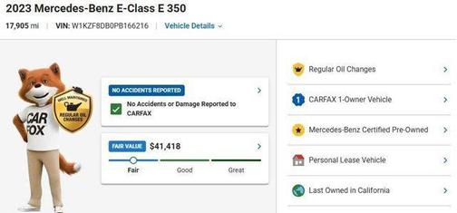 Polar White 2023 Mercedes-Benz E-Class E 350
