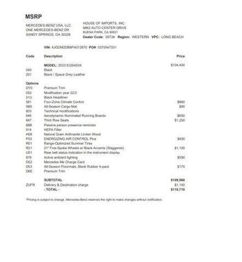 2023 Mercedes-Benz EQS 450 4MATIC