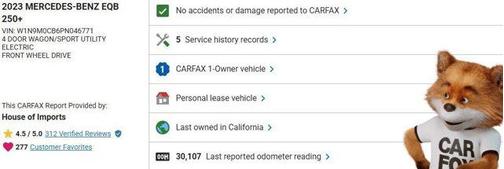 2023 Mercedes-Benz EQB 250 Base
