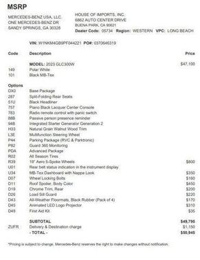 2023 Mercedes-Benz GLC 300 Base