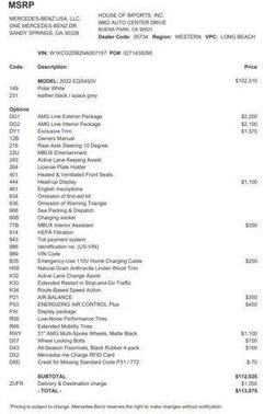 2022 Mercedes-Benz EQS 450+ 4MATIC