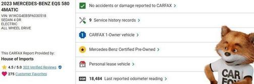 2023 Mercedes-Benz EQS 580 4MATIC
