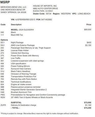 2024 Mercedes-Benz GLE 450 4MATIC