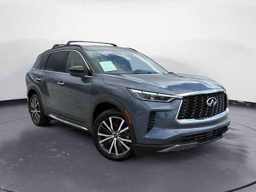 Moonbow Blue/Black Obsidian 2025 INFINITI QX60 AUTOGRAPH
