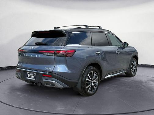 Moonbow Blue/Black Obsidian 2025 INFINITI QX60 AUTOGRAPH