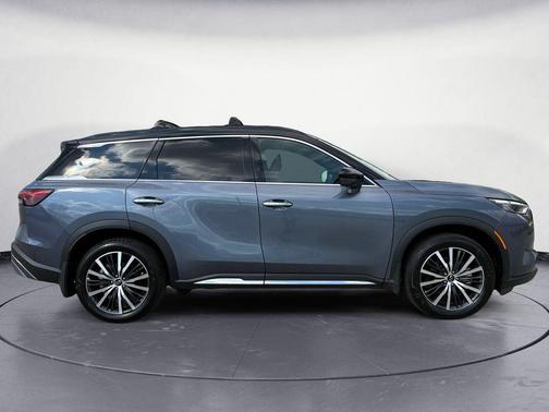 Moonbow Blue/Black Obsidian 2025 INFINITI QX60 AUTOGRAPH