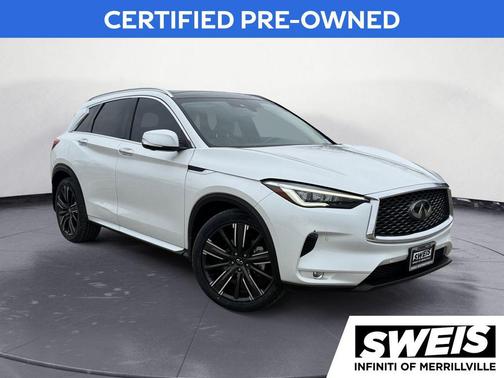 Radiant White 2023 INFINITI QX50 SENSORY AWD