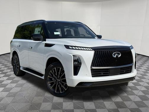 Radiant White/Black Obsidian 2026 INFINITI QX80 AUTOGRAPH AWD