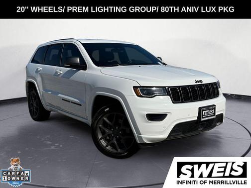 Bright White Clearcoat 2021 Jeep Grand Cherokee 80th Anniversary 4x4