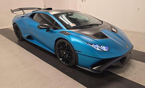 Blu Uranus Matt 2022 Lamborghini Huracan STO Coupe