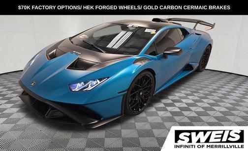Blu Uranus Matt 2022 Lamborghini Huracan STO Coupe