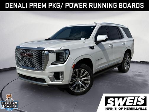 White Frost Tricoat 2021 GMC Yukon Denali