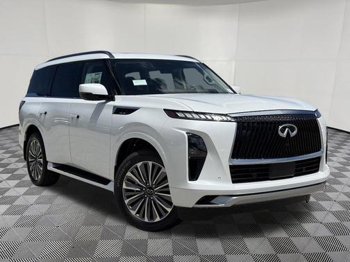 Radiant White 2026 INFINITI QX80 Luxe
