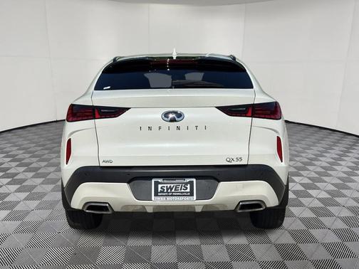 Majestic White 2022 INFINITI QX55 SENSORY