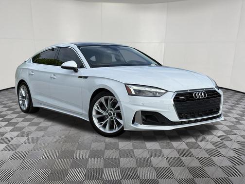 Glacier White Metallic 2023 Audi A5 Sportback Premium Plus