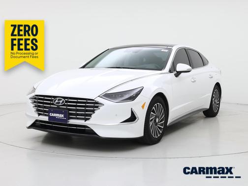 White 2023 Hyundai SONATA Hybrid Limited