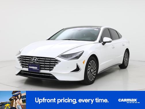 White 2023 Hyundai SONATA Hybrid Limited