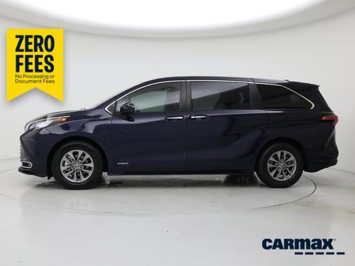 Blue 2021 Toyota Sienna XLE