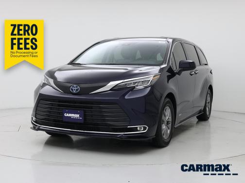 Blue 2021 Toyota Sienna XLE
